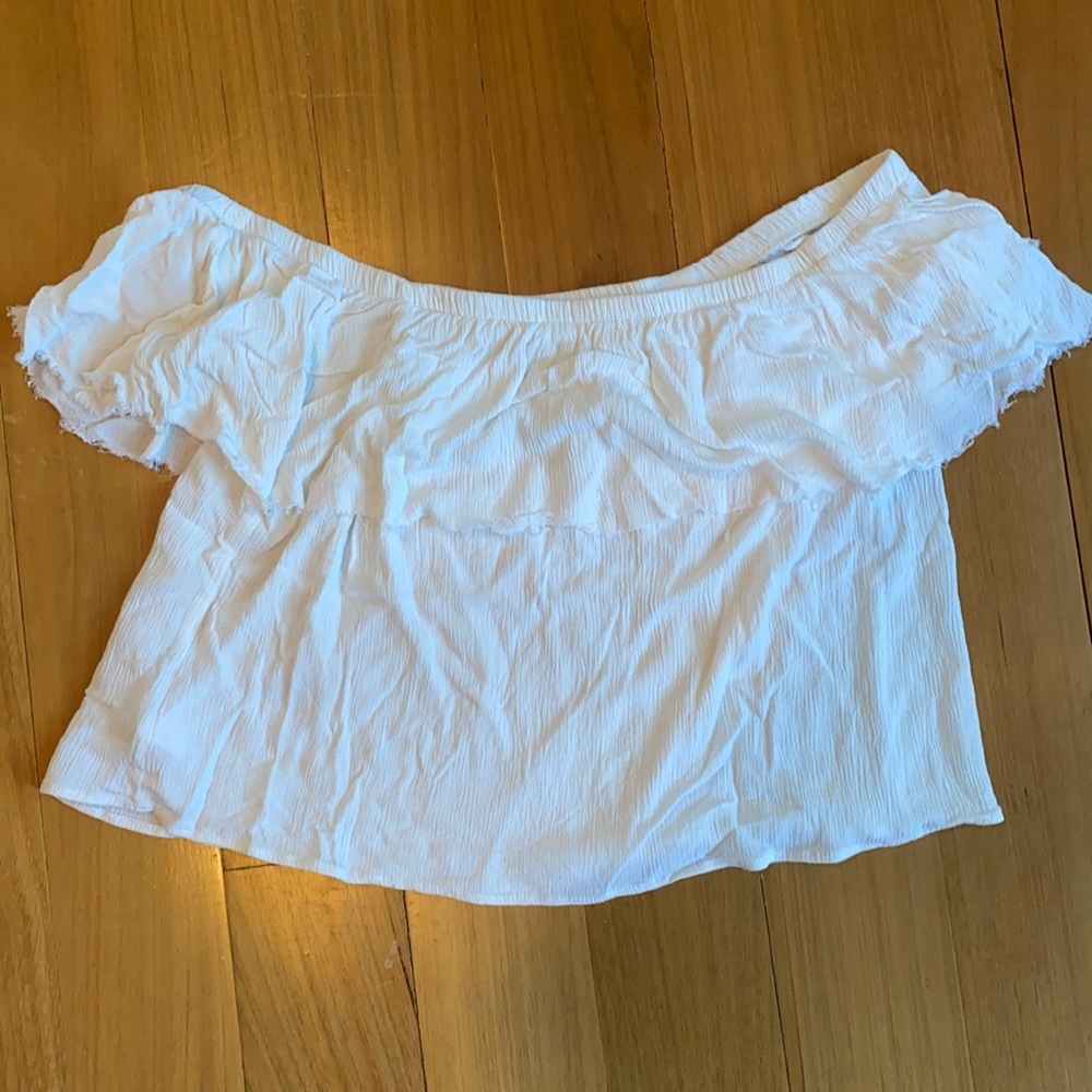 White off the shoulder top
